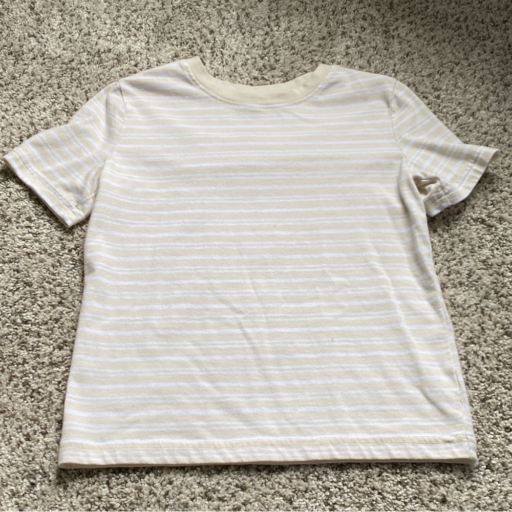 Jumping Beans Cream and White Kids Tee